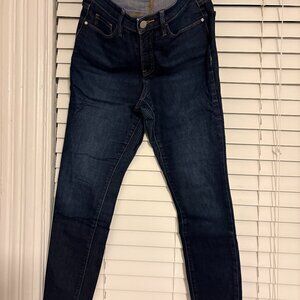 Athleta Dark wash Power Slim Straight Jeans size Medium